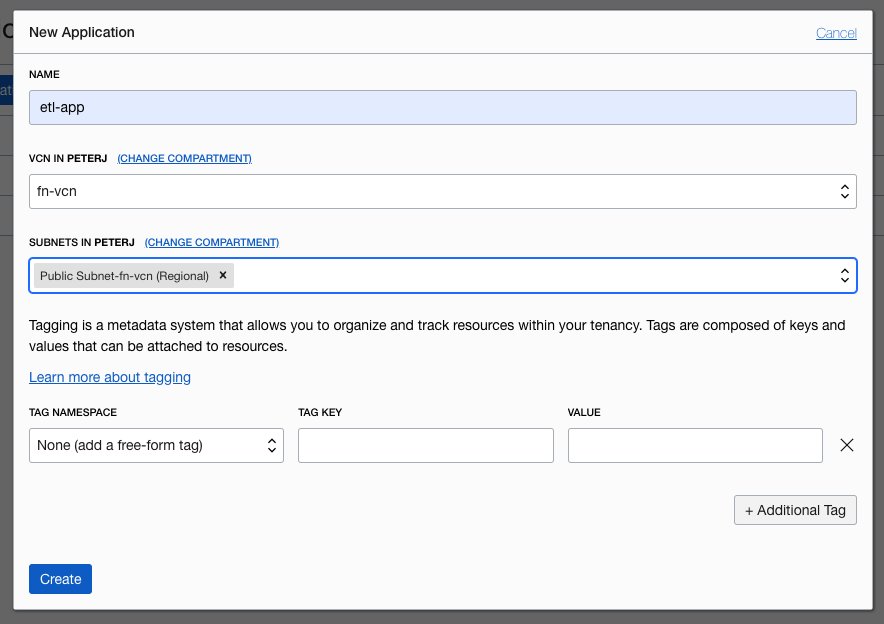 使用 Oracle Functions 將檔案載入自治式資料庫
