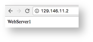 此影像顯示瀏覽器中顯示的 WebServer1 頁面