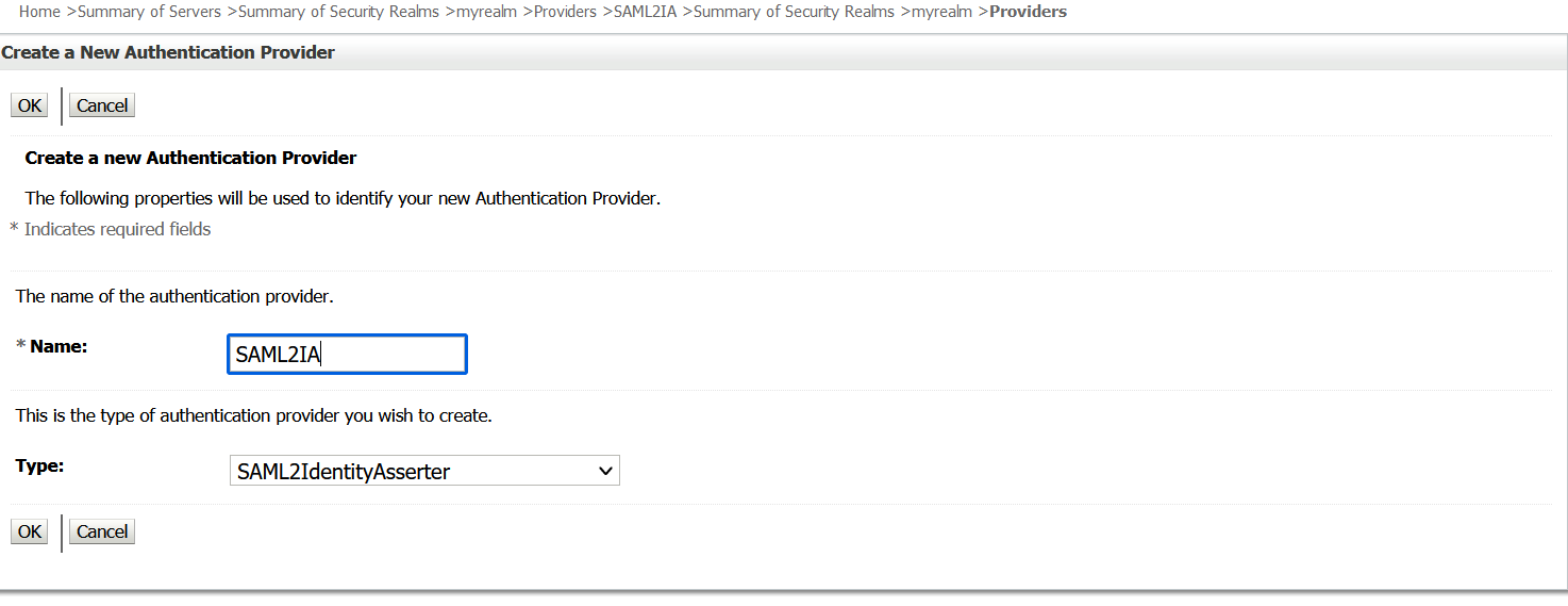 建立新認證提供者