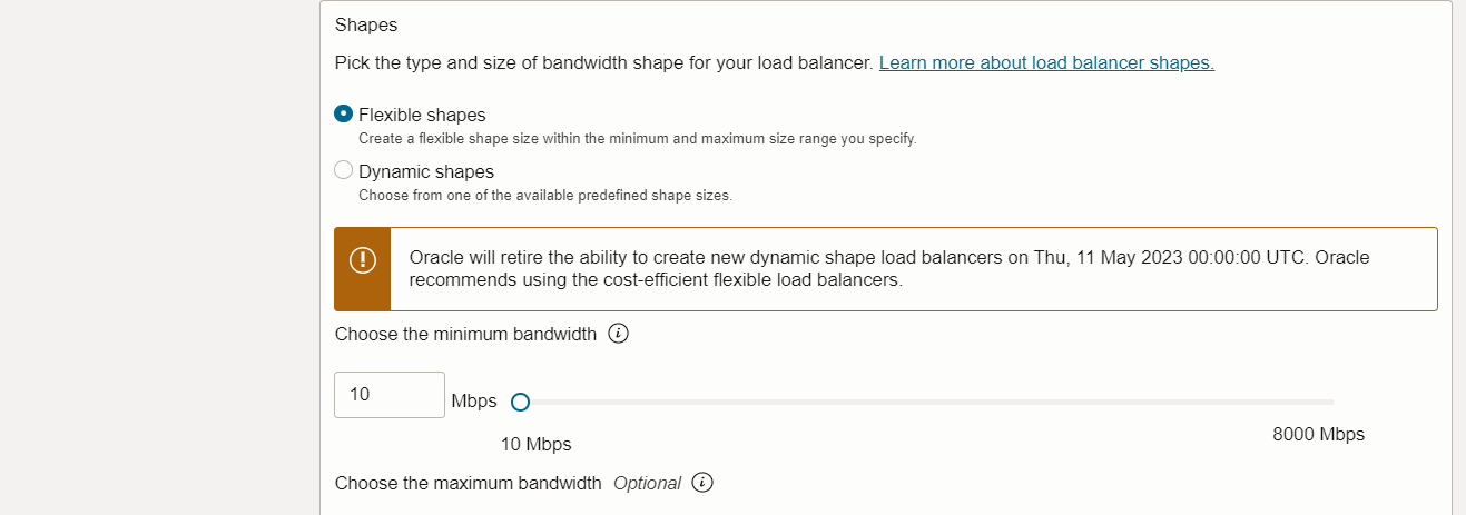 建立負載平衡器 2 編輯按鈕