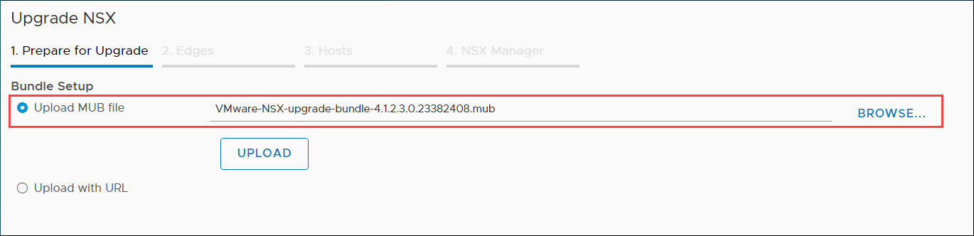 上傳 NSX 升級組合
